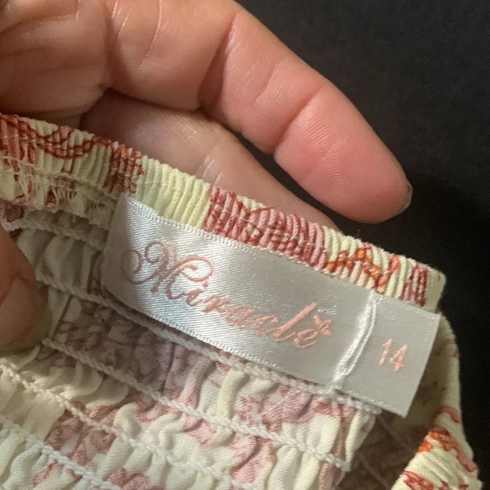 Miracle ,feminine ladies maxi floral flowing skirt  with wide elastic waist - Picture 4 of 5